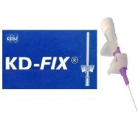 Kaniula dożylna, wenflon KD-FIX 26G 0.62x19mm 50 szt. Fioletowy