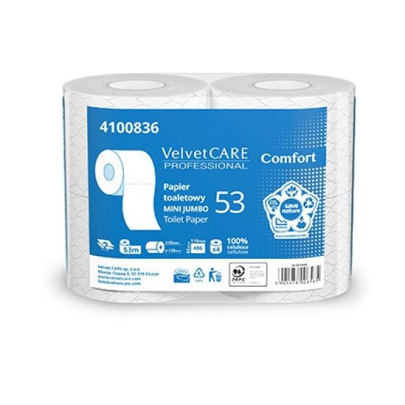 Papier toaletowy Comfort Velvet CARE Professional 4 szt.