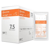 Rękawiczki jednorazowe lateksowe chirurgiczne bezpudrowe jałowe Mercator Dermagel Coated 50 par 7.5 100 szt. Nie