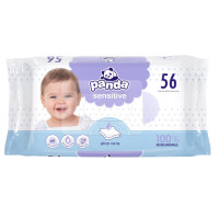 Chusteczki nawilżane Sensitive z aloesem Panda 56 szt.