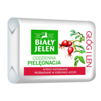 Mydło w kostce Głóg i len Biały Jeleń 100 g