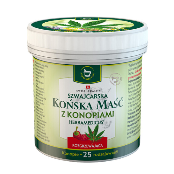 Rozgrzewająca maść końska z konopiami Herbamedicus 250 ml