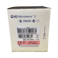 Igły iniekcyjne jednorazowego użytku BD Microlance 100 szt. 100 szt. 1.2x50mm 18G