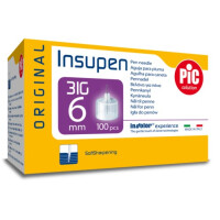 Igły do penów insulinowych Insupen PiC Solution 100 szt. 100 szt. 0.25x6mm 31G