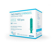 Strzykawka 2-częściowa Luer Polnet 100 szt. 2 ml