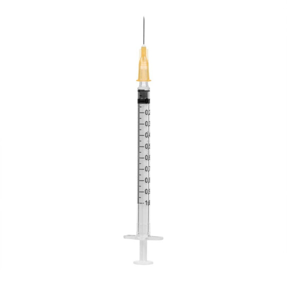 Strzykawka tuberkulinowa Luer z igłą BD Plastipak 120 szt. 1 ml 25G 0.5x16mm