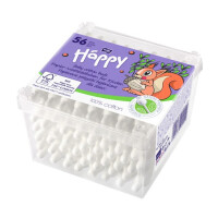 Papierowe patyczki higieniczne Bella Baby Happy 56 szt. Pudełko kwadratowe