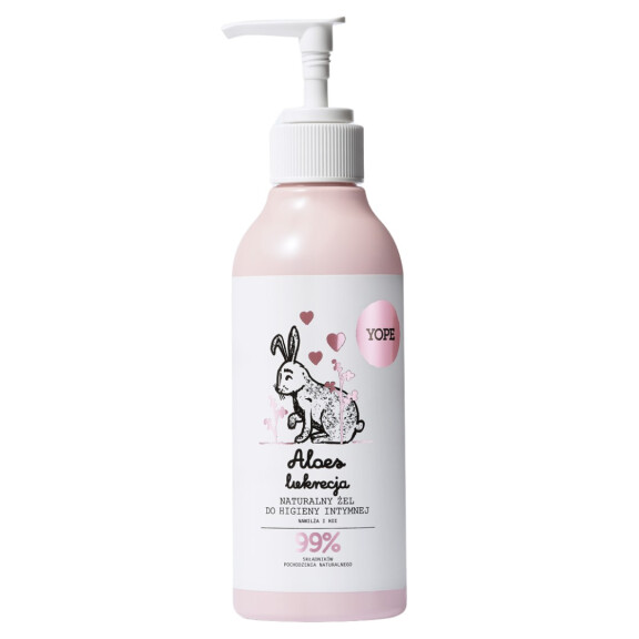 Żel do higieny intymnej Aloes i Lukrecja YOPE 300 ml