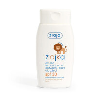 Emulsja wodoodporna do twarzy i ciała dla dzieci SPF 30 Ziajka 125 ml