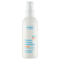 Nawilżające mleczko w sprayu SPF 50+ Ziaja Sopot Sun 170 ml