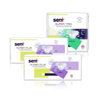 2x Pieluchomajtki na rzepy Seni Super Plus 30 szt.  (30 szt., XL)  + 1x Pieluchomajtki Seni Super Trio 10 szt. (10 szt., XL)