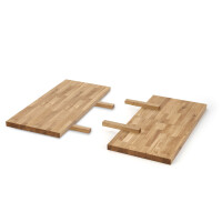 Drewniana Przedłużka do Blatu do Stołu APEX lub RADUS 78x40 cm Dąb Naturalny Halmar