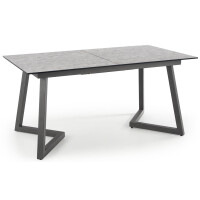Szklany Stół Rozkładany do Salonu Jadalni Loft 160-210x90 TIZIANO Beton Ciemny Szary Halmar
