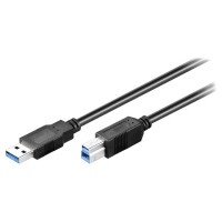 93654 Goobay, Kabel (USB3.0-AB/3BK)