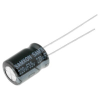 EKM227M1VF12RRSHP SAMXON, Kondensator: elektrolytisch (KM220/35)