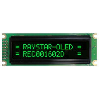 REC001602DGPP5N00100 RAYSTAR OPTRONICS, Display: OLED (REC001602DGPP5N01)
