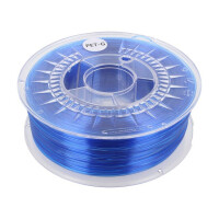 PETG 1,75 SUPER BLUE TRANSPARENT DEVIL DESIGN, Filament: PET-G (DEV-PETG-1.75-SBLT)