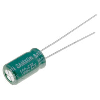 GF100/25 SAMXON, Condensateur: électrolytique