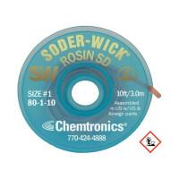 SW80-1-10 CHEMTRONICS, Ruban: dessoudage (CH-SW80-1-10)