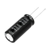 PF2D221MNN1636 Elite, Condensateur: électrolytique