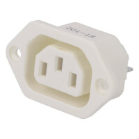 KT-102(W0) CANAL ELECTRONIC, Connector: AC-voeding (KT-102/WHITE)