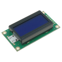 RC0802A-BIY-CSX RAYSTAR OPTRONICS, Display: LCD
