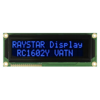 RC1602Y-LLB-JWVE RAYSTAR OPTRONICS, Display: LCD
