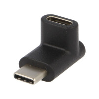 55556 Goobay, Adapter (USB.C-M/C-F90-BK)