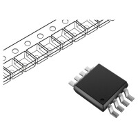 3 ST. 24LC02B-I/MS MICROCHIP TECHNOLOGY, IC: EEPROM Speicher