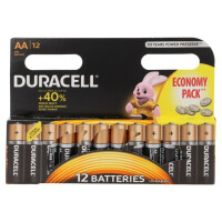 LR6/AA/MN1500(K12) ECONOMY PACK DURACELL, Batterie: alkalisch (BAT-LR6/DR-B12)
