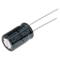 5 ST. EKM108M1EG16RRS0P SAMXON, Kondensator: elektrolytisch (KM1000/25)