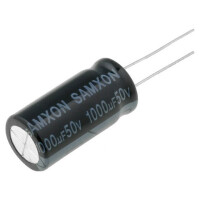 5 ST. EKM108M1HI25RRSHP SAMXON, Kondensator: elektrolytisch (KM1000/50)