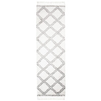 Dywan Shaggy G935a Cream/dark Gray Boho Kremowy
