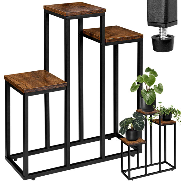 Kwietnik metalowy loft AGRAS RUSTIC stojak na kwiaty