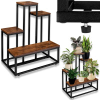 Kwietnik metalowy loft ANTIRES RUSTIC stojak na kwiaty