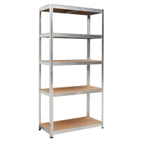 Regał magazynowy 5 poziomów 150x75x30 nośność 625 kg