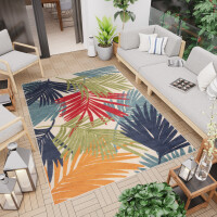 Dywan Nowoczesny Patio Fp39A Na Balkon Taras Paproć Kremowy