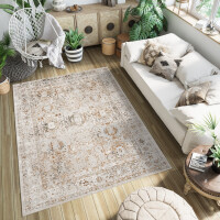 Dywan Nowoczesny D168L L_/l_Blue Retro Beżowy