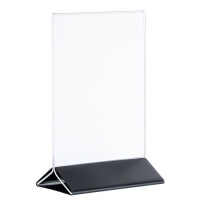 Stojan na menu 210x70x320, černý | APS, 71529