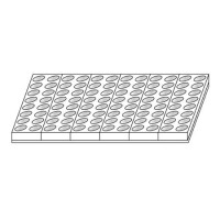 Forma na oválné minidezerty - 96 ks x 25x25 mm - MIGNONC002 | MARTELLATO, Mignon