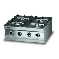 Plynový sporák 4 hořáky, 19,5 kW, 700x650x270 mm | LOZAMET, LGH400.3