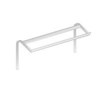 Jednopatrový stojan na koše z nerezové oceli 1300x580x580 mm | DORA METAL, DM-3280