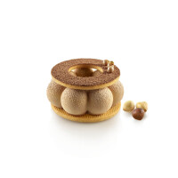 Forma na cukrovinky a dezerty - 6x 90 ml, 82x29 mm - Truffle Crown 90 | SILIKOMART, Modern Single Portions