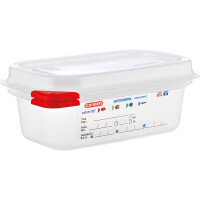 Gastronádoba GN 1/9 65 mm z polypropylénu s víkem | ARAVEN, 169065