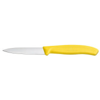Nůž na zeleninu, hladký, 8 cm, žlutý | VICTORINOX, Swiss Classic, 6.7606.L118