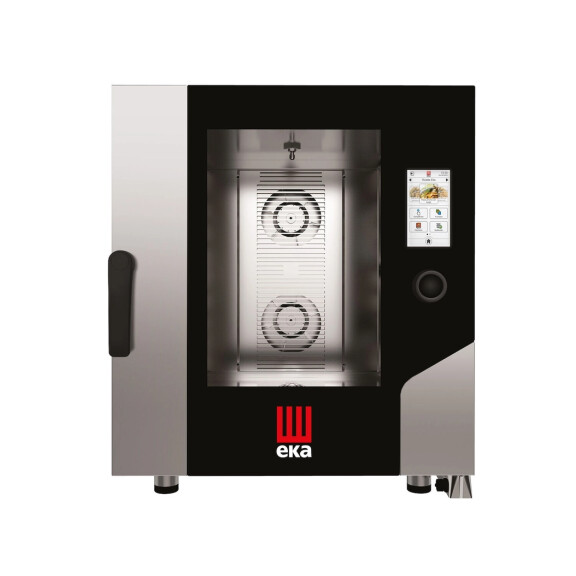 Konvektomat s automatickým mycím systémem a bojlerem, 7x GN 1/1, elektrické ovládání, elektrický, 400 V, 11,4 kW, 730x849x850 mm | EKA, Millennial Tou
