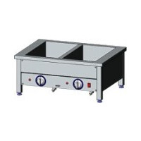 Vodní lázeň elektrická, 2 komorová, 800x600x350 mm, 1,6 kW | EGAZ, BE-2NS