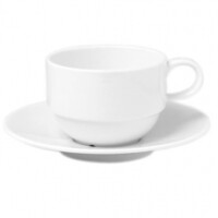 Porcelánový šálek stohovatelný 250 ml | AMBITION, Simple