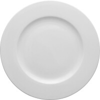 Plytký talíř z bílého porcelánu o průměru 17 cm | LUBIANA, Wersal