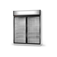 Chladící skříň jednostranně prosklenná s křídlovými dveřmi, horní agregát, 4 kl., 1400x750x2020 mm | RAPA, SCh - S 1400